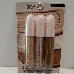 Beauty Concepts Sculpting Trio with Concealer, Highlighter and Contour.